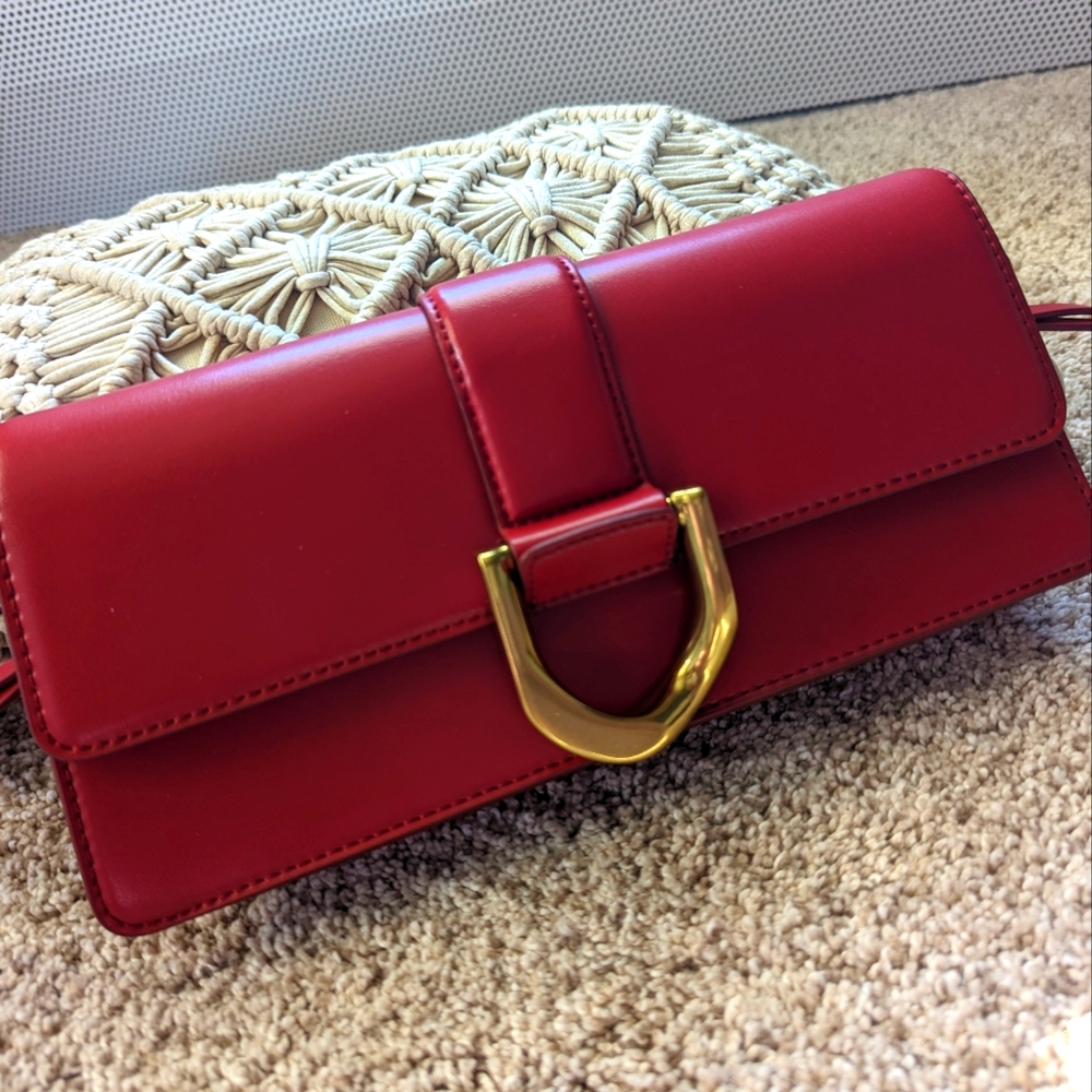 Charles & Keith Gold Buckle bag